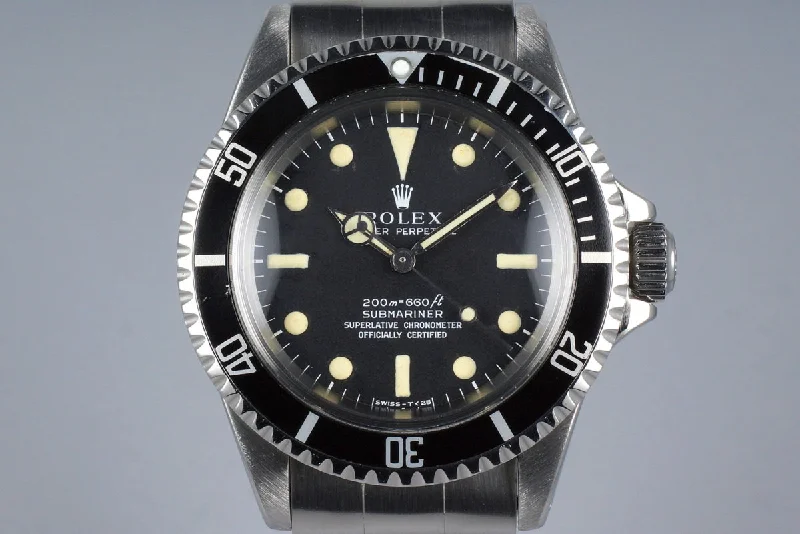 Best men’s watches with solar-powered technology for eco-friendly and self-sustaining timepieces-1967 Rolex Submariner 5512 4 Line Dial