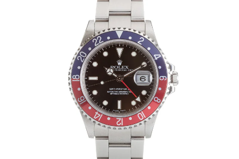 Men’s watches with integrated fitness tracking features for health-conscious individuals-2005 Rolex GMT Master II 16710 Box, Papers & Hangtags