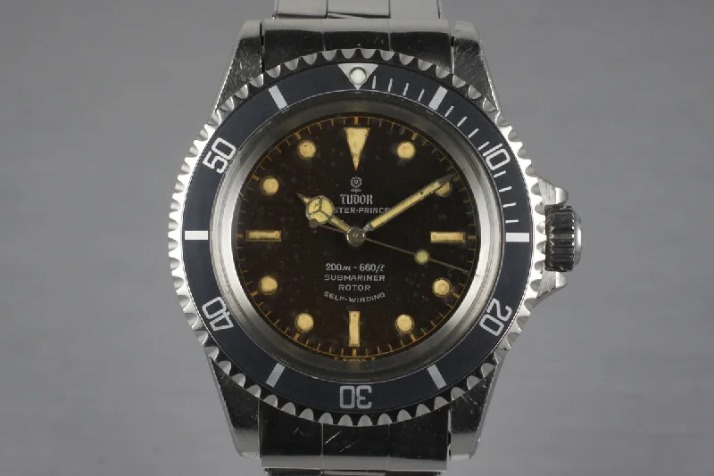 Men’s watches with smartwatch integration for seamless connection to your phone and apps-1965 Tudor Submariner 7928 Tropical Chapter Ring Dial with Box