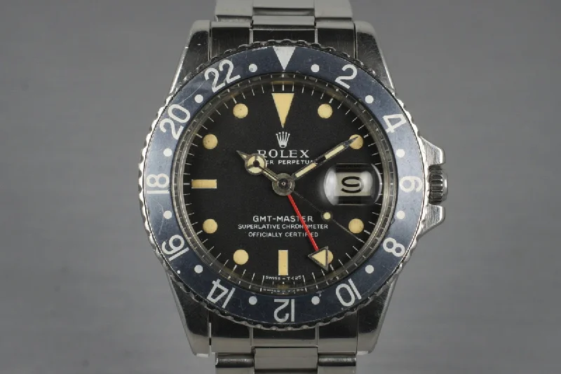 Best men’s watches for sports enthusiasts with GPS and fitness tracking features-1967 Rolex GMT 1675 Mark I Dial