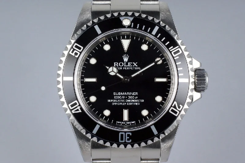 Best men’s watches with rugged designs for durability and outdoor functionality-2012 Rolex Submariner 14060 4 Line Dial with Box and Papers