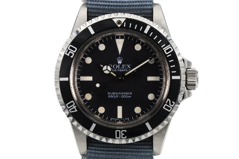 Luxury men’s watches with diamond accents for an elegant and sophisticated touch-1983 Rolex Submariner 5513 Mark V Maxi Dial