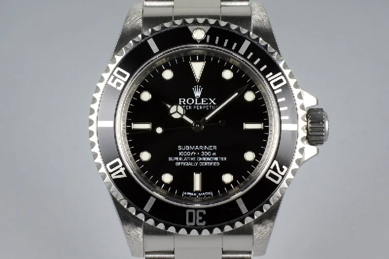 Men’s watches with smart features like fitness tracking and heart rate monitoring-2012 Rolex Submariner 14060M 4 Line Dial with Box and Papers