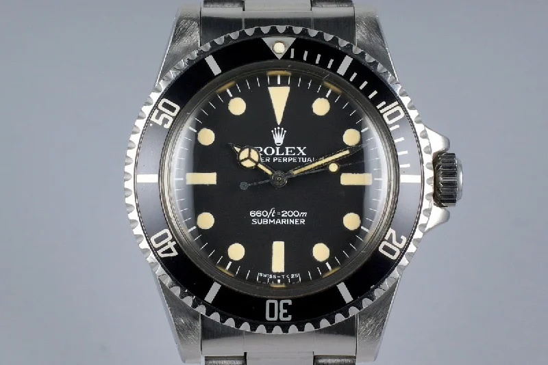 Men’s watches with sport-inspired designs and materials like rubber and stainless steel-1978 Rolex Submariner 5513 Mark I Maxi Dial