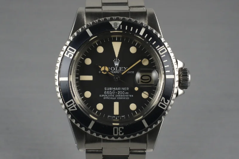 Men’s watches with rotating bezels for timing and dive-related activities-1978 Rolex Submariner 1680