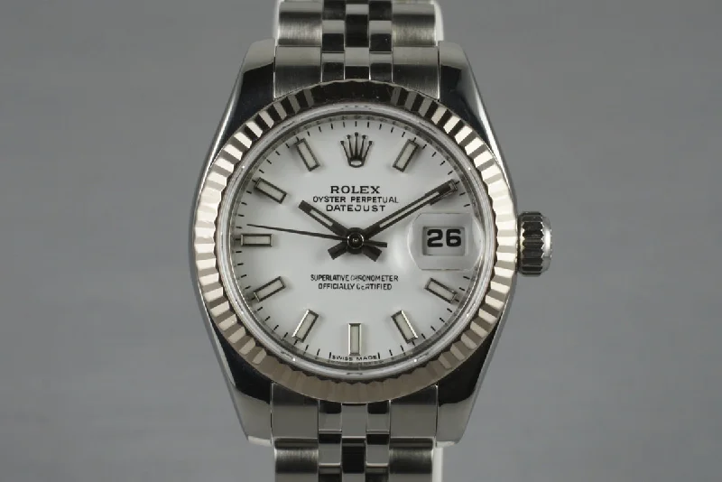 Men’s watches with high water resistance for aquatic activities like swimming and diving-2006 Rolex Ladies Datejust 179174 with Box and Papers