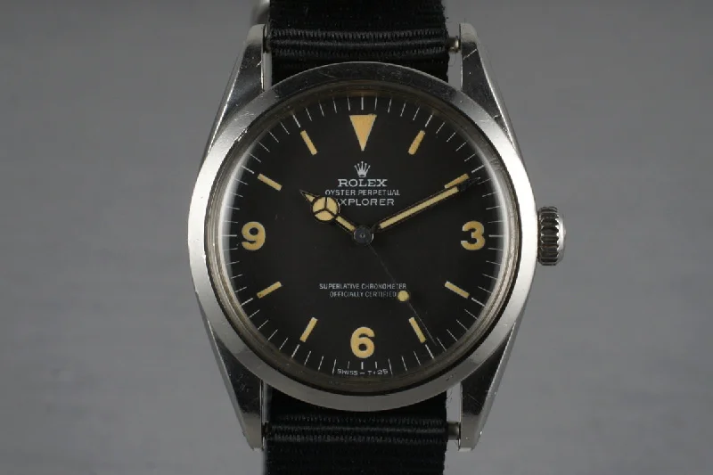 Best men’s watches with solar-powered movements for energy efficiency and eco-friendliness-1967 Rolex Explorer 1 1016