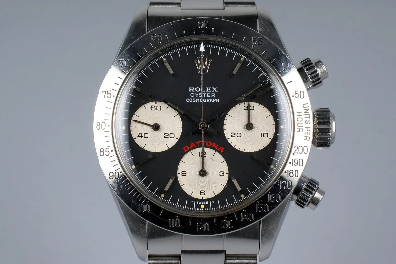 Men’s watches with chronograph features for precision timing during professional and sports activities-1979 Rolex Daytona 6265 Black Big Red Daytona Dial