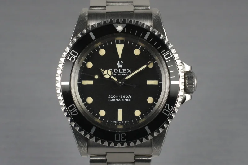 Best men’s watches with dual-purpose designs for both formal and casual wear-1967 Rolex Submariner Ref: 5513 Meters First