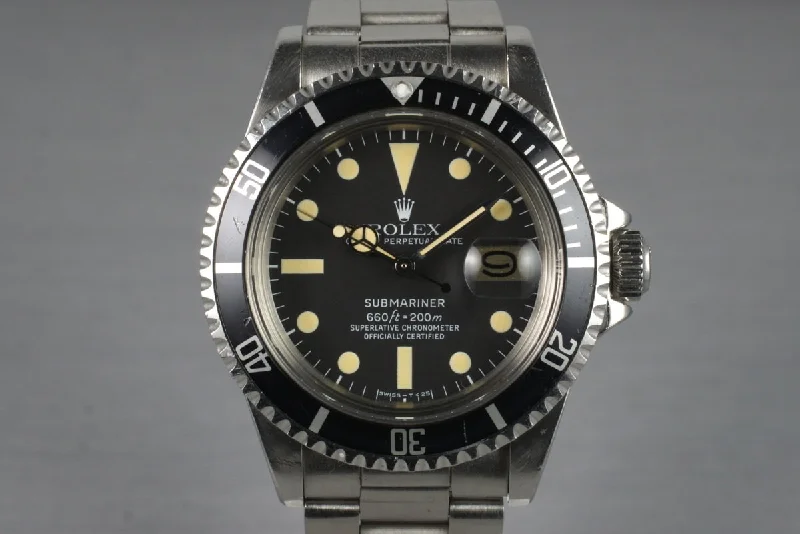 Best men’s watches with customizable dials and straps for a personalized look-1979 Rolex Submariner 1680 with Box and Papers