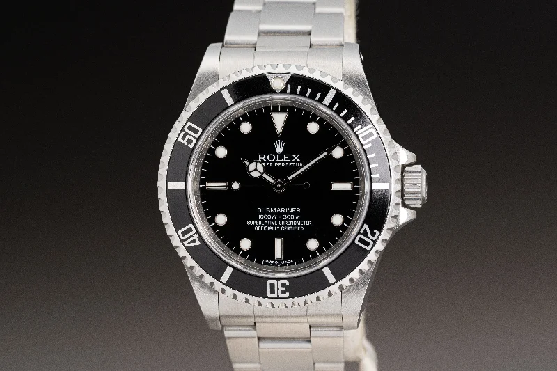 Men’s watches with automatic movements for self-winding and reliable timekeeping-2011 Rolex 40mm Submariner 14060M 4 Liner Box, Card Booklets Chronotag & Hangtag