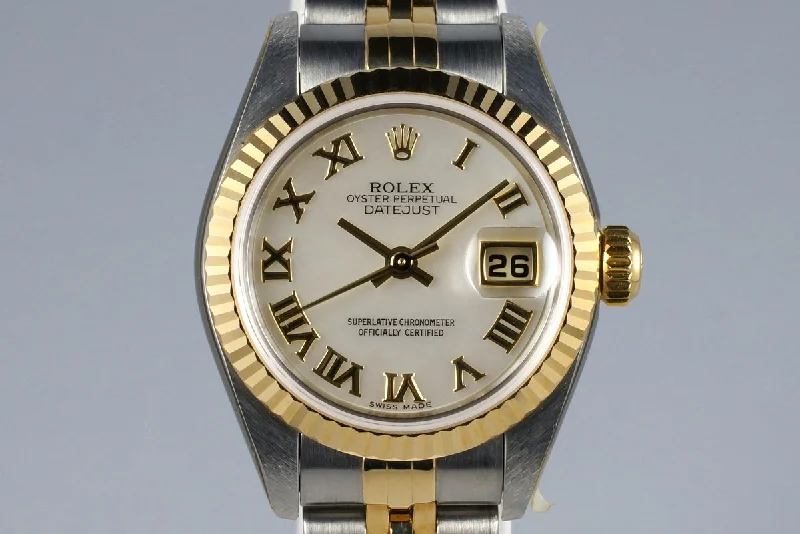 High-end men’s watches with automatic movement for accurate timekeeping and craftsmanship-2001 Rolex Ladies Two Tone Datejust 79173 MOP Dial with Box and Papers MINT