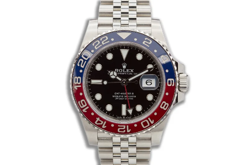 Men’s watches with sport-inspired designs and materials like rubber and stainless steel-2018 Rolex GMT-Master II 126710BLRO "Pepsi" with Box & Card