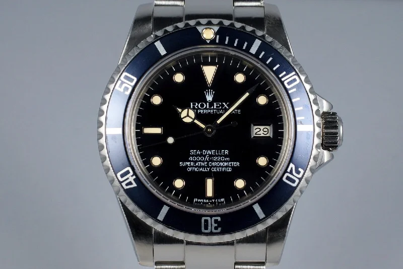 Best men’s watches with sapphire crystal for scratch resistance and long-lasting durability-1983 Rolex Sea Dweller 16660