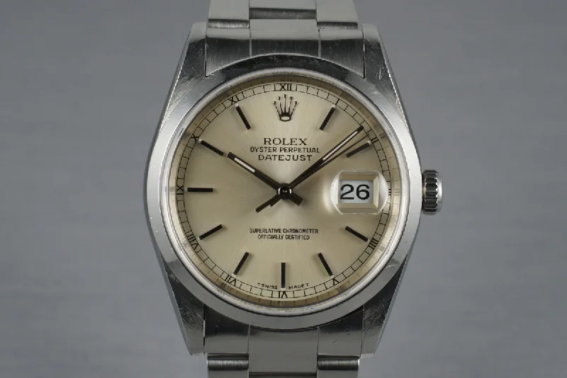 Best men’s watches with eco-friendly materials like recycled steel and sustainable leather-1996 Rolex DateJust 16200