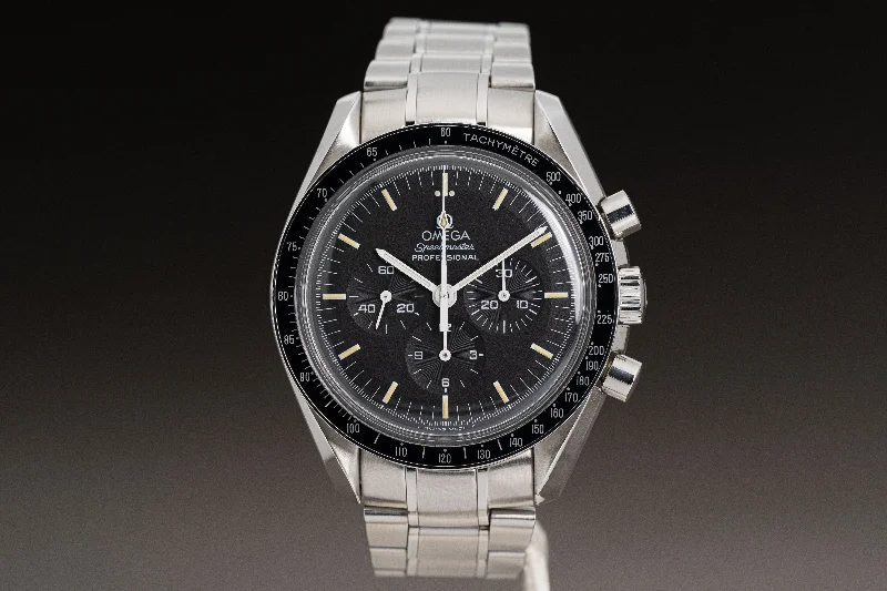 Best men’s watches with minimalist designs for understated elegance and simplicity-1997 Omega Speedmaster Pro 357.05000 Box, Card, Booklets Hangtag