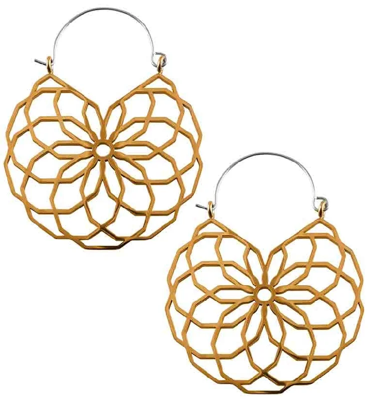 Best hoop earrings with minimal embellishments for a sleek and modern look-20G Rose Gold Bloom Hangers - Earrings