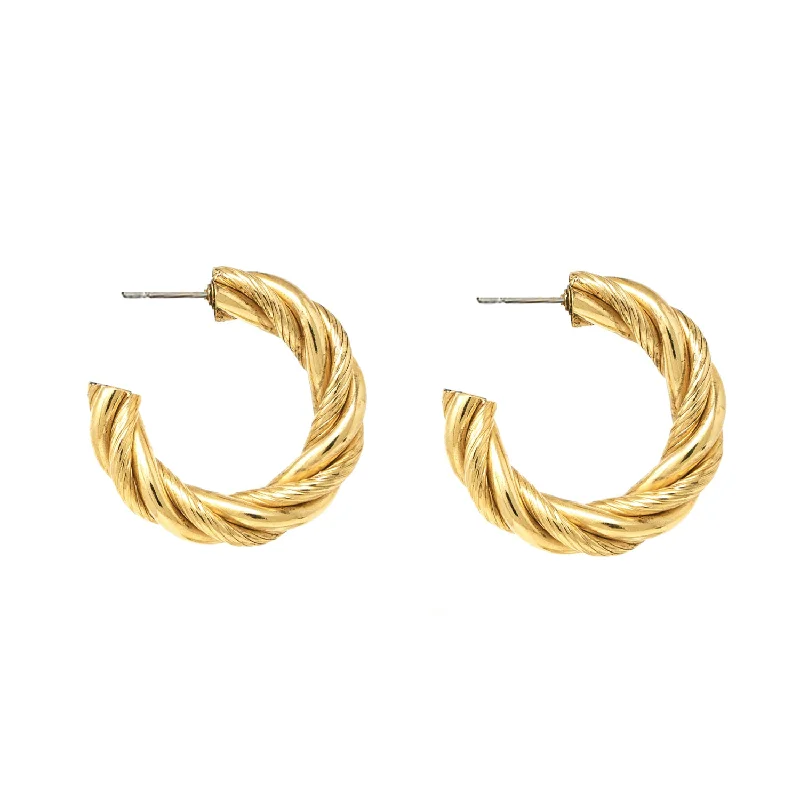 Hoop earrings with a matte finish for a sleek and sophisticated appearance-Antares Earrings