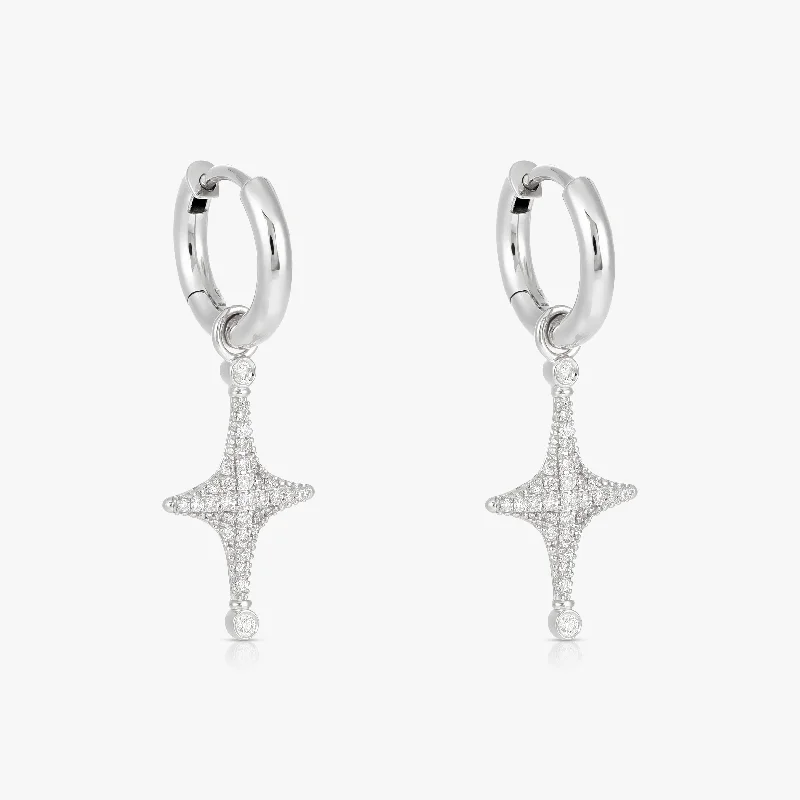 Hoop earrings with luxe velvet finishes for a rich and luxurious touch-Aurora Hoop Earrings