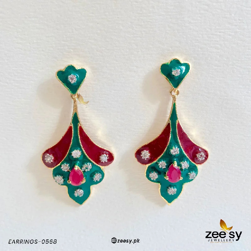 Best hoop earrings with geometric shapes for a modern and artistic appeal-EARRINGS-0568