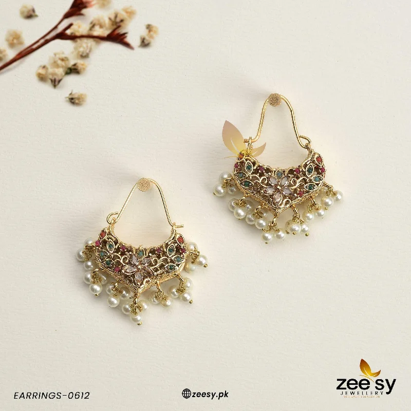 Best hoop earrings with geometric shapes for a modern and artistic appeal-EARRINGS-0612