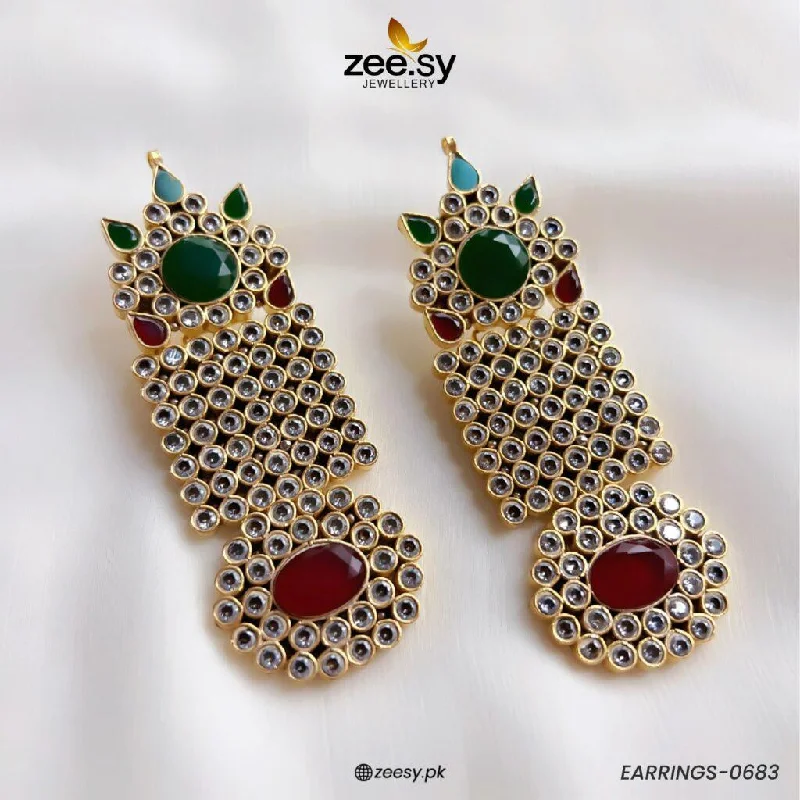 Best hoop earrings with enamel details for a colorful and modern look-EARRINGS-0683