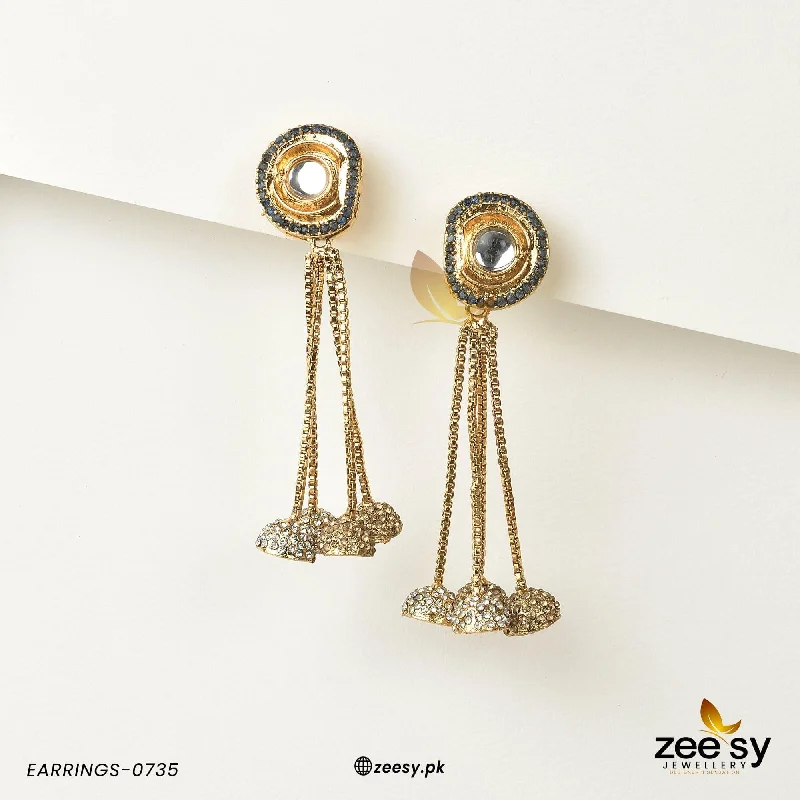 Best hoop earrings with tribal designs for a cultural and exotic aesthetic-EARRINGS-0735