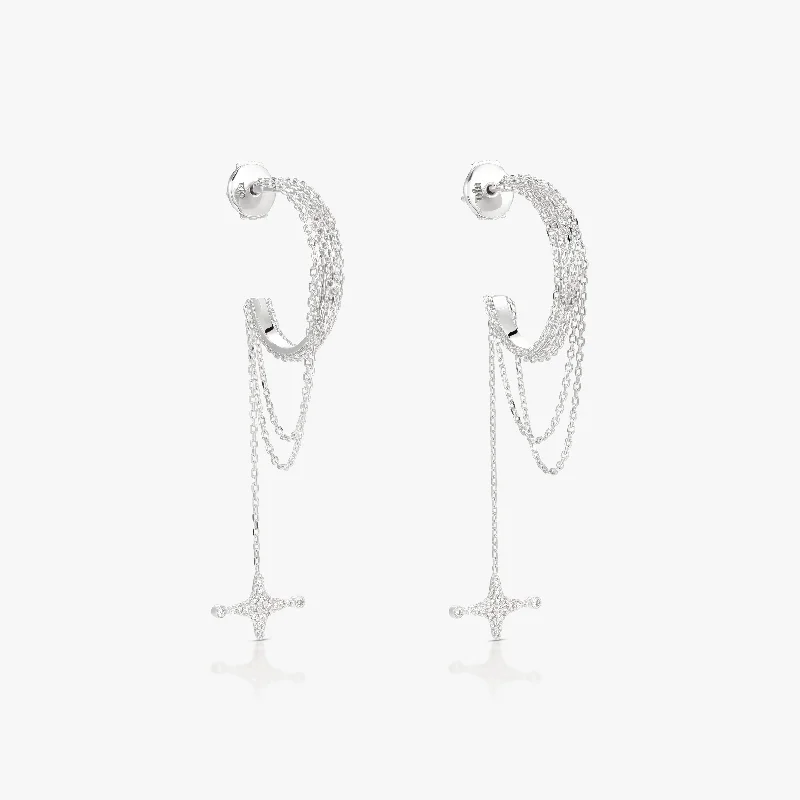 Best hoop earrings with Swarovski crystals for added sparkle and luxury-Etincelle Hoop Earrings