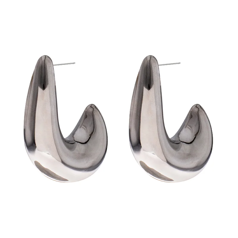 Hoop earrings with twisted metal designs for a dynamic and modern style-Kiva Earrings