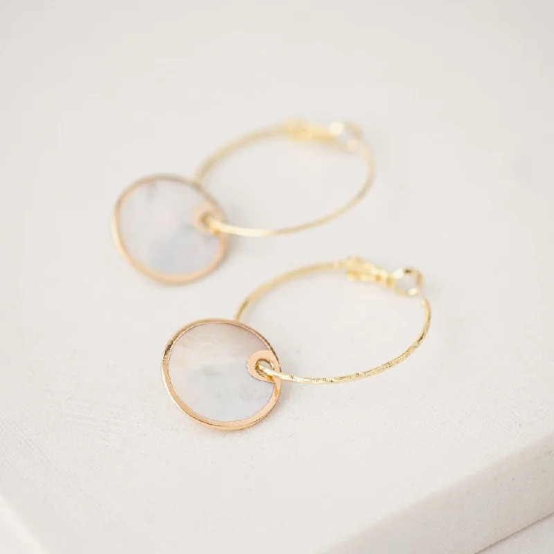 Hoop earrings with heart-shaped frames for a romantic and feminine look-Mirage Hoop Earrings