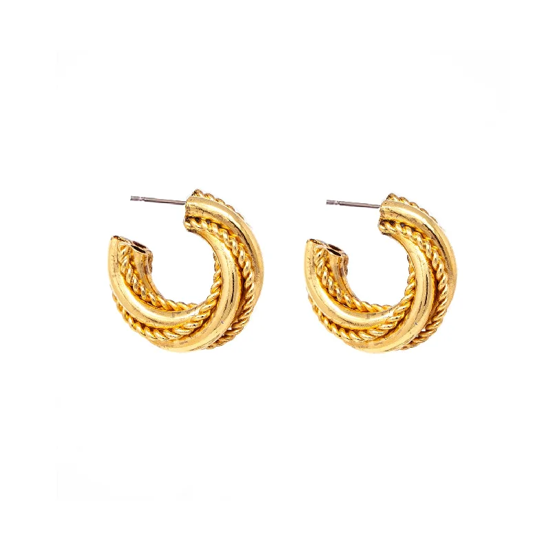 Best hoop earrings with textured silver for a rustic and organic finish-Olivia Earrings