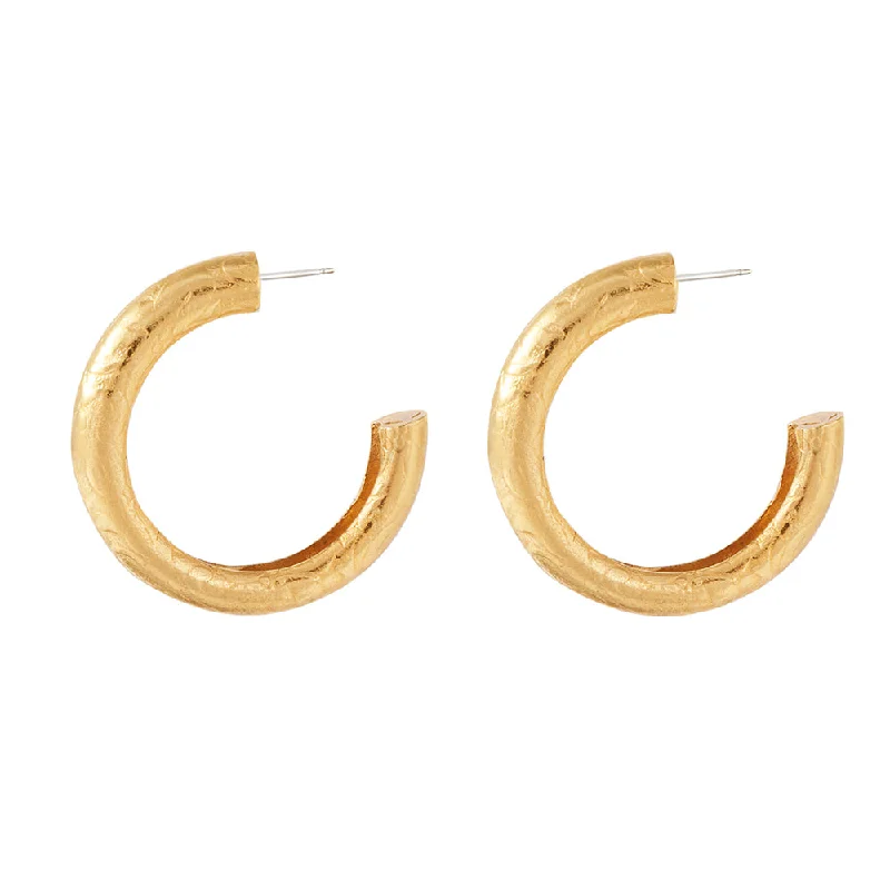 Hoop earrings with a chunky design for a bold and trendy statement-Rohini Earrings