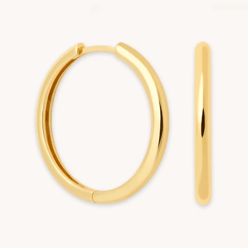 Best hoop earrings with intricate beaded details for a textured, stylish appearance-Essential Large Hoops in Gold