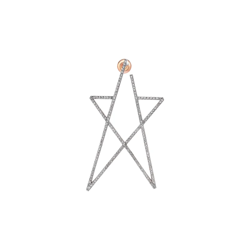 Best hoop earrings with geometric cuts for a sharp, modern appeal-Starstruck Doodle Star Earring