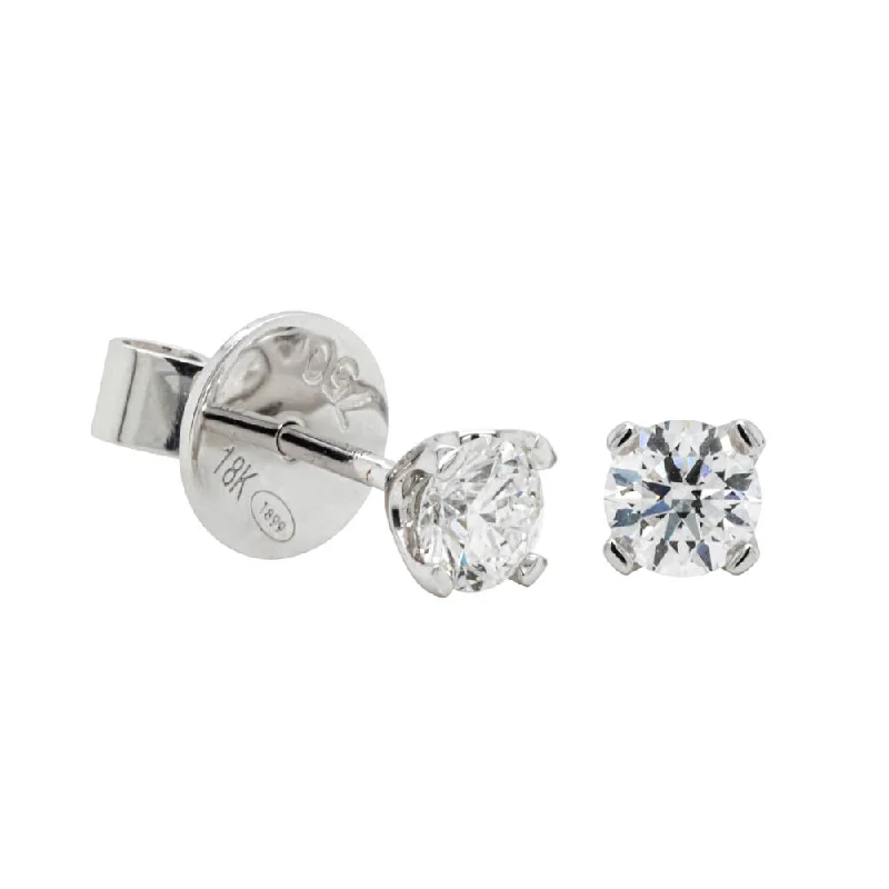 Animal Print Stud Earrings for Fun -18ct White Gold .60ct Diamond Blossom Stud Earrings