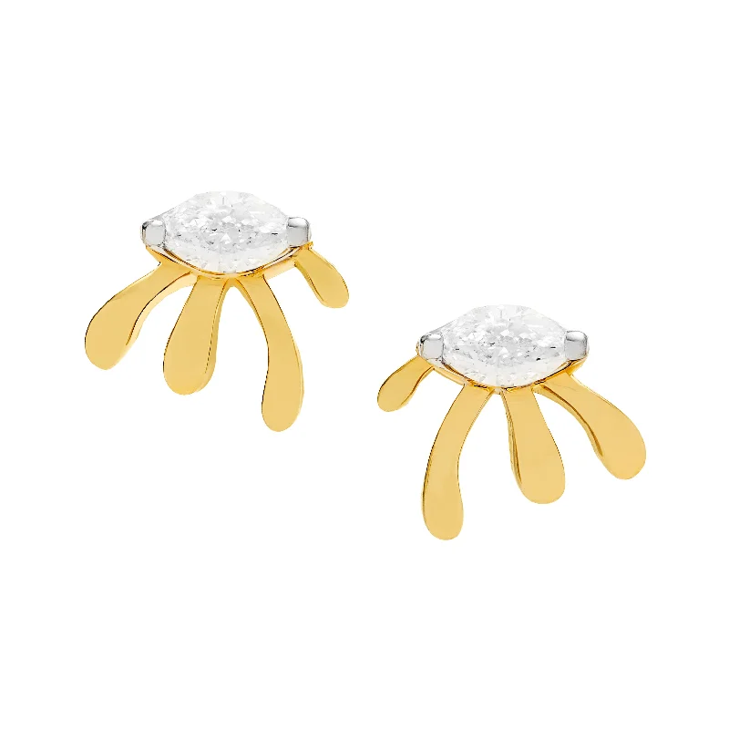 Stud Earrings for Valentine's Day -Daisy Flower Stud Earrings