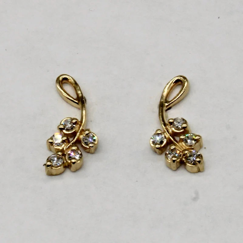 Screw Back Stud Earrings for Security -Diamond Stud Earrings | 0.15ctw |