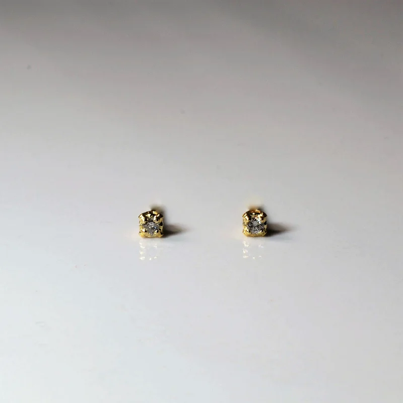 Stud Earrings with Pearls and Diamonds -Diamond Stud Earrings | 0.06ctw |