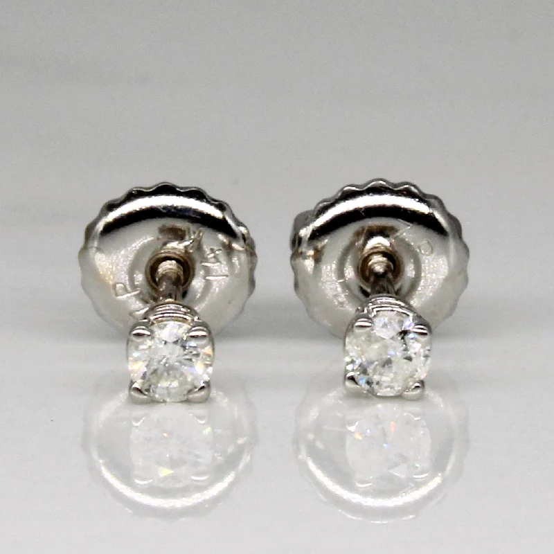 Stud Earrings with Gemstones and Beads -Diamond Stud Earrings | 0.10ctw |