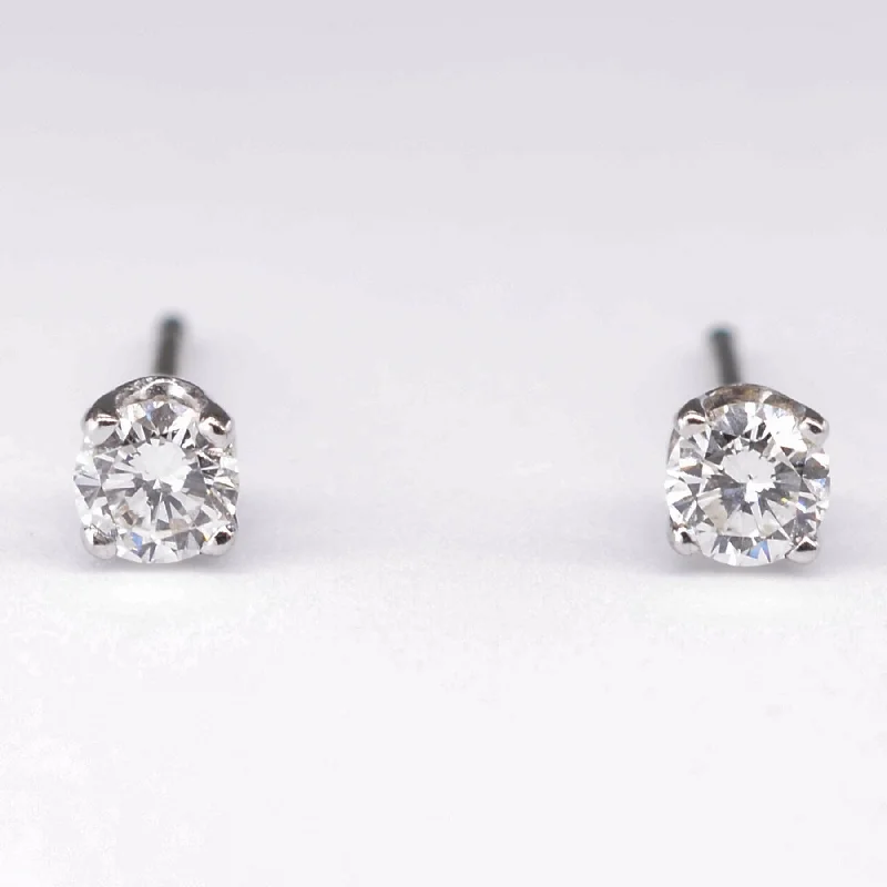 Multi Stud Earrings with Chains -Diamond Stud Earrings | 0.20ctw | SI1/2, F/G |