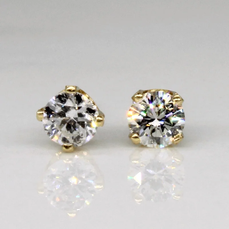 Stud Earrings with Rhinestones -Diamond Stud Earrings | 0.26ctw |