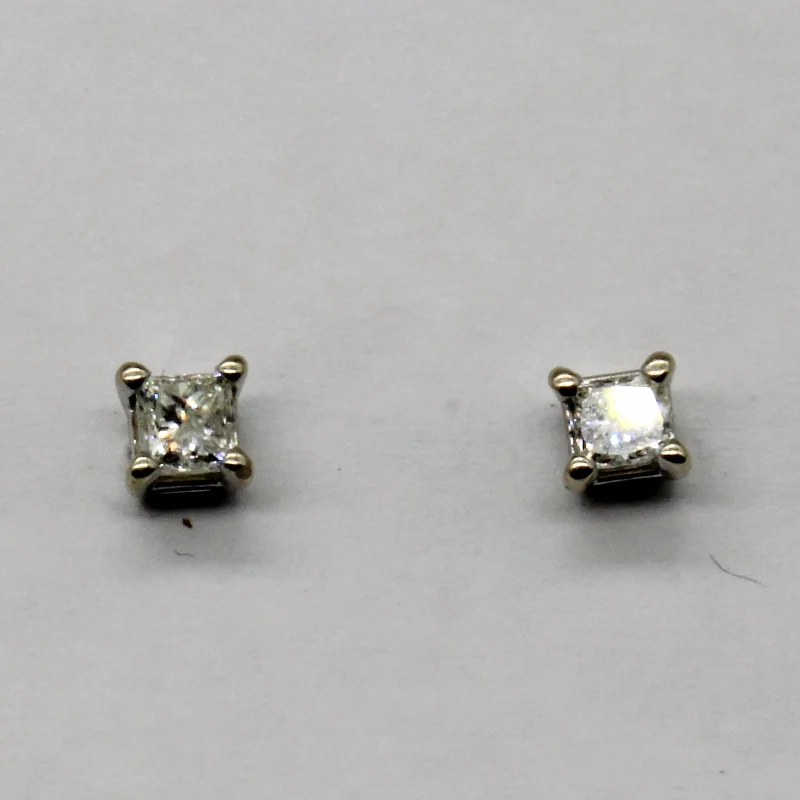 Magnetic Closure Stud Earrings for Easy -Diamond Stud Earrings | 0.38ctw |