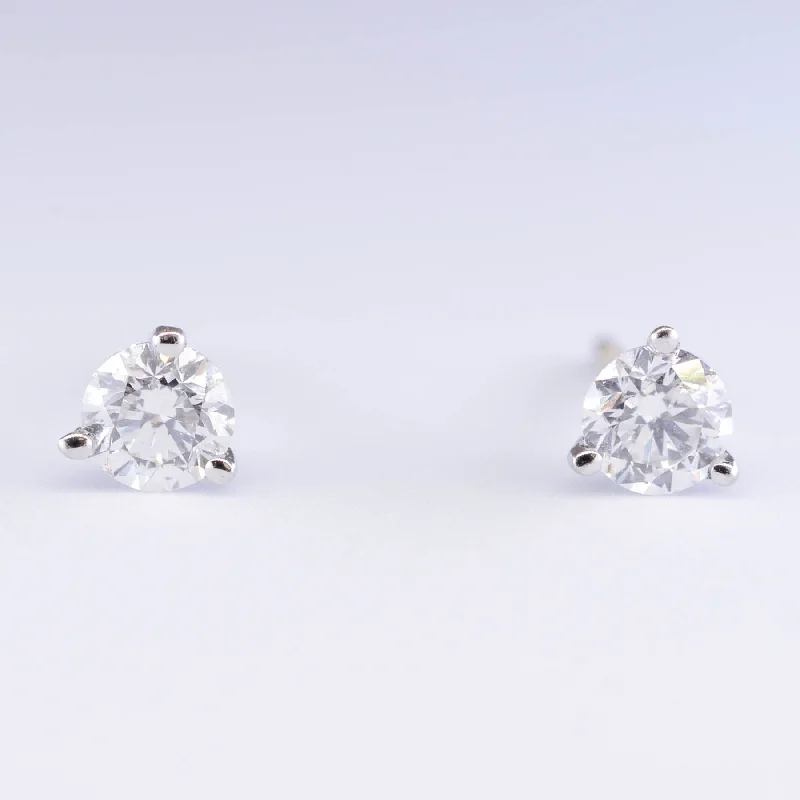 Clip On Stud Earrings for Non Pierced -Diamond Stud Earrings | 0.44ctw |