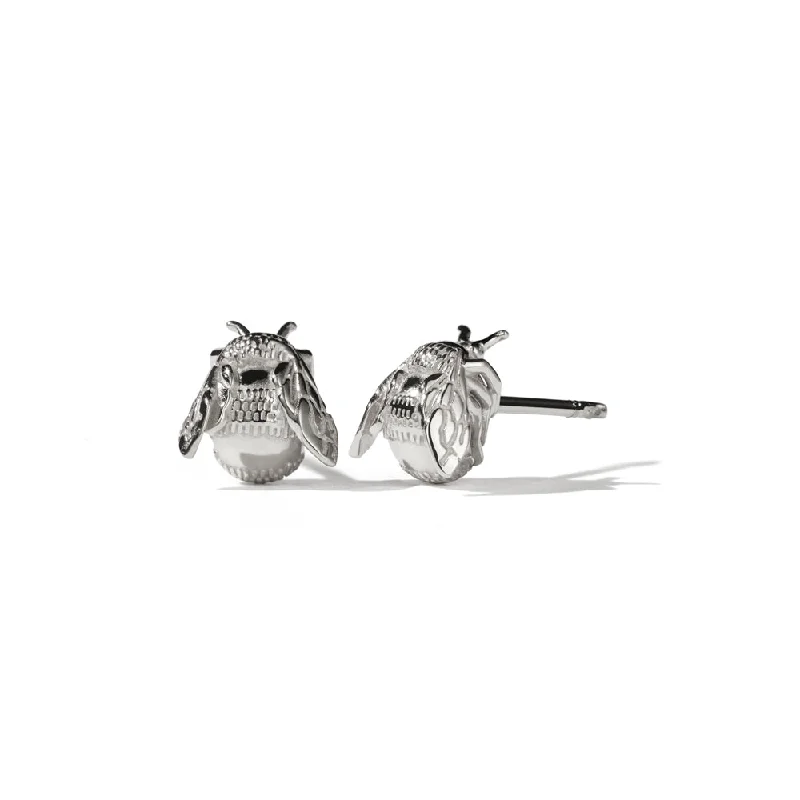 Stud Earrings with Star Motifs -Meadowlark Bee Stud Earrings - Sterling Silver