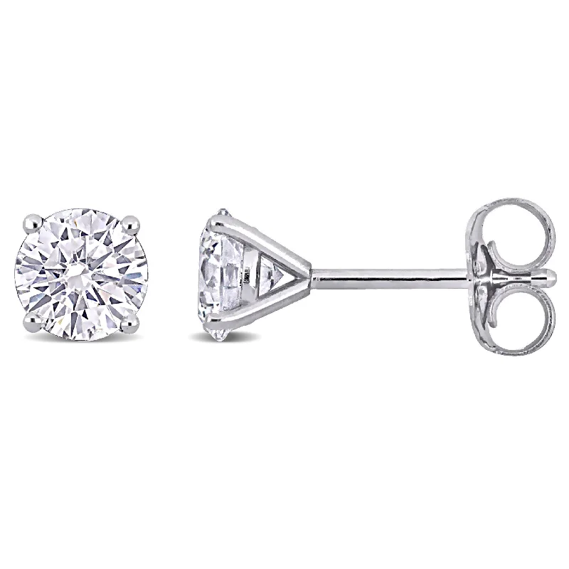 Large Stud Earrings for Statement -Mimi & Max 1ct TDW Lab-Grown Diamond Stud Earrings in 14k White Gold