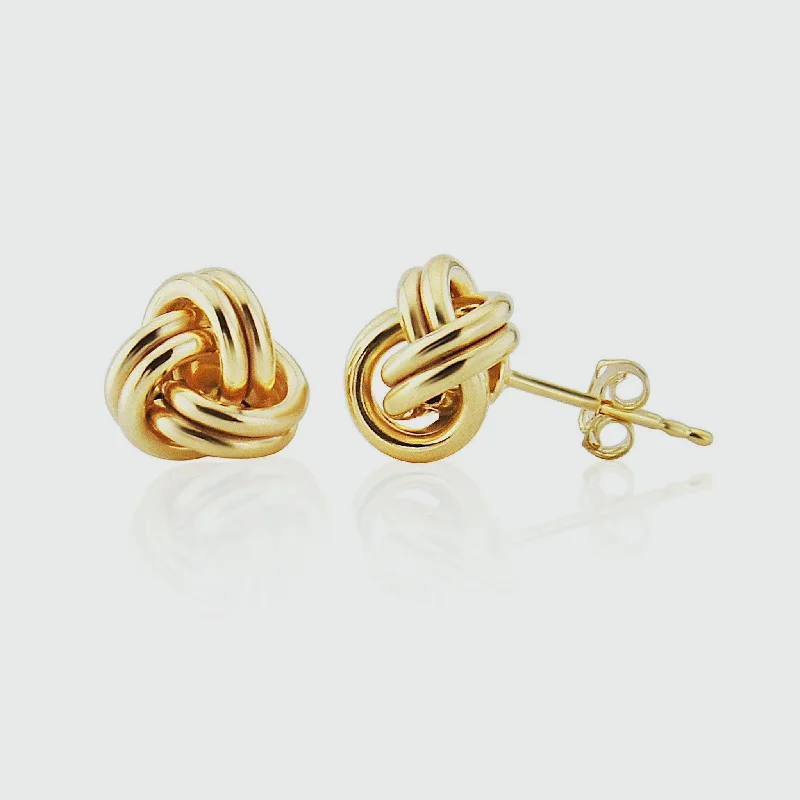 Stud Earrings with Star Motifs -Onslow Yellow Gold Vermeil Double Knot Stud Earrings