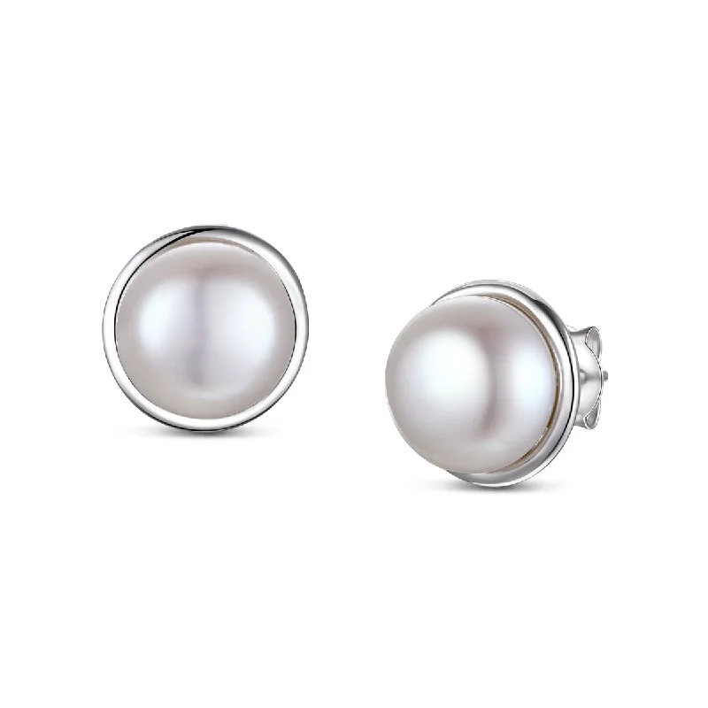 Stud Earrings for School Uniform -Simple and Elegant Pearl Stud Earrings