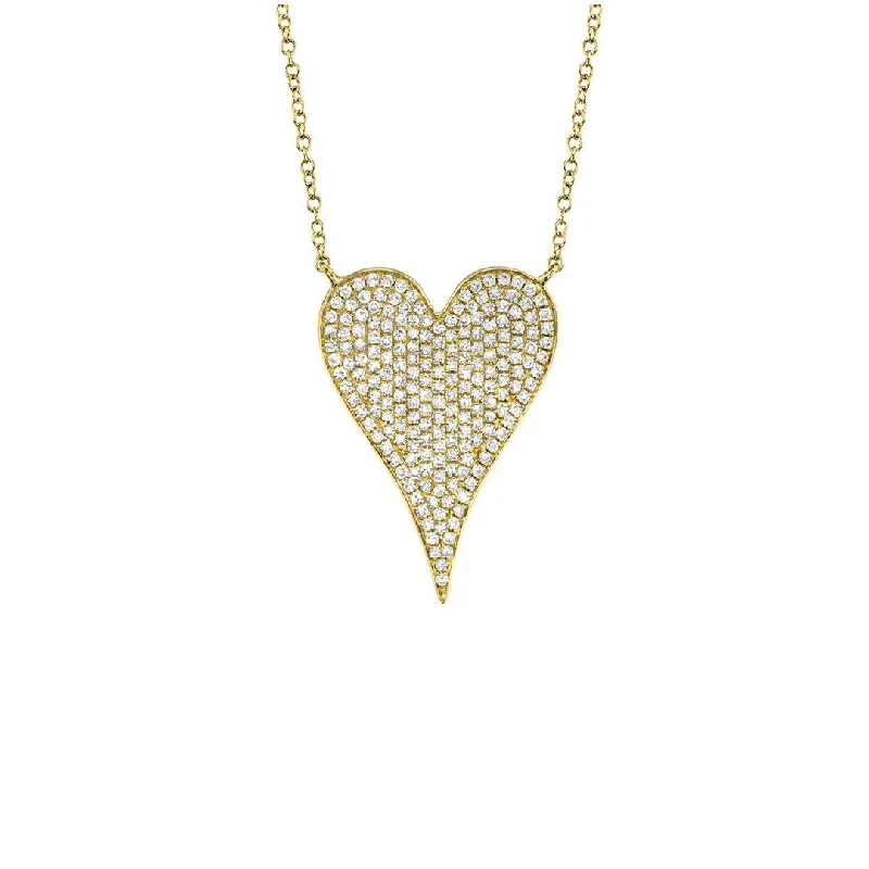 Stunning necklaces and pendants with sapphire gemstones for a luxurious blue hue-0.43 ctw Diamond Heart Necklace