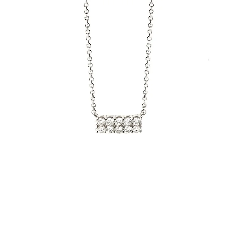 Best necklaces and pendants with heart-shaped designs for a romantic look-18.5" 0.50 ctw Diamond Bar Necklace | 10277709