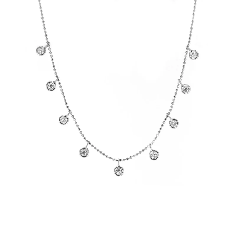 Simple necklaces and pendants with bar pendants for a sleek modern design-16" 0.50 ctw Diamond Necklace | M10266010